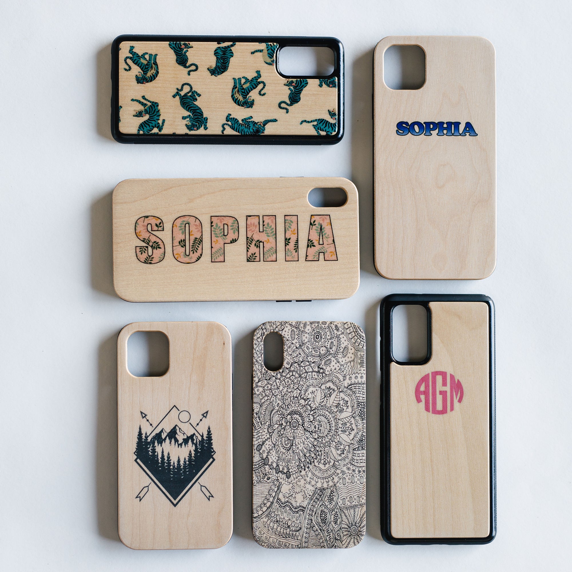 wood cell phone case